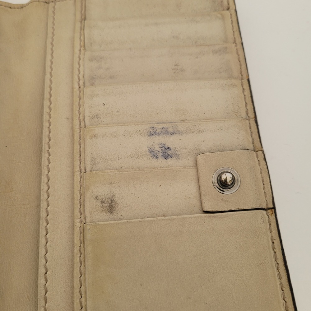 Gucci Guccissima Long Continental Wallet Bone White Leather 115229-2149‎ - Picture 4 of 14